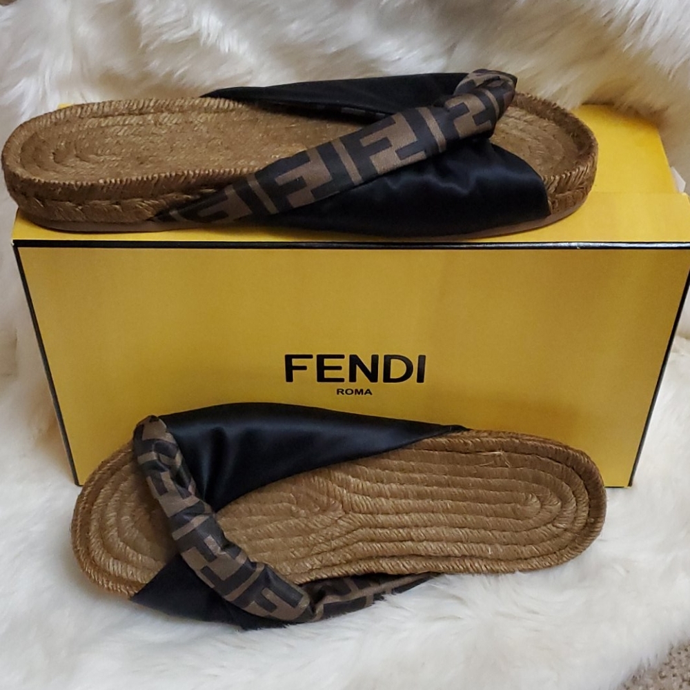 Fendi Silk Slides 2019